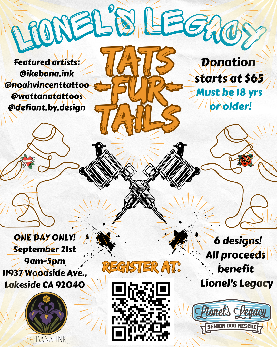 final Tats for Tails fundraiser